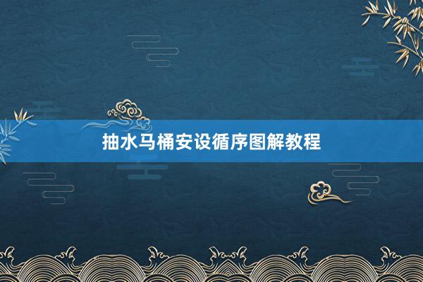 抽水马桶安设循序图解教程